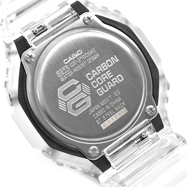 Casio G-Shock CasiOak GA-2100SKE-7A Transparent x Black Analog Digital Men's Watch