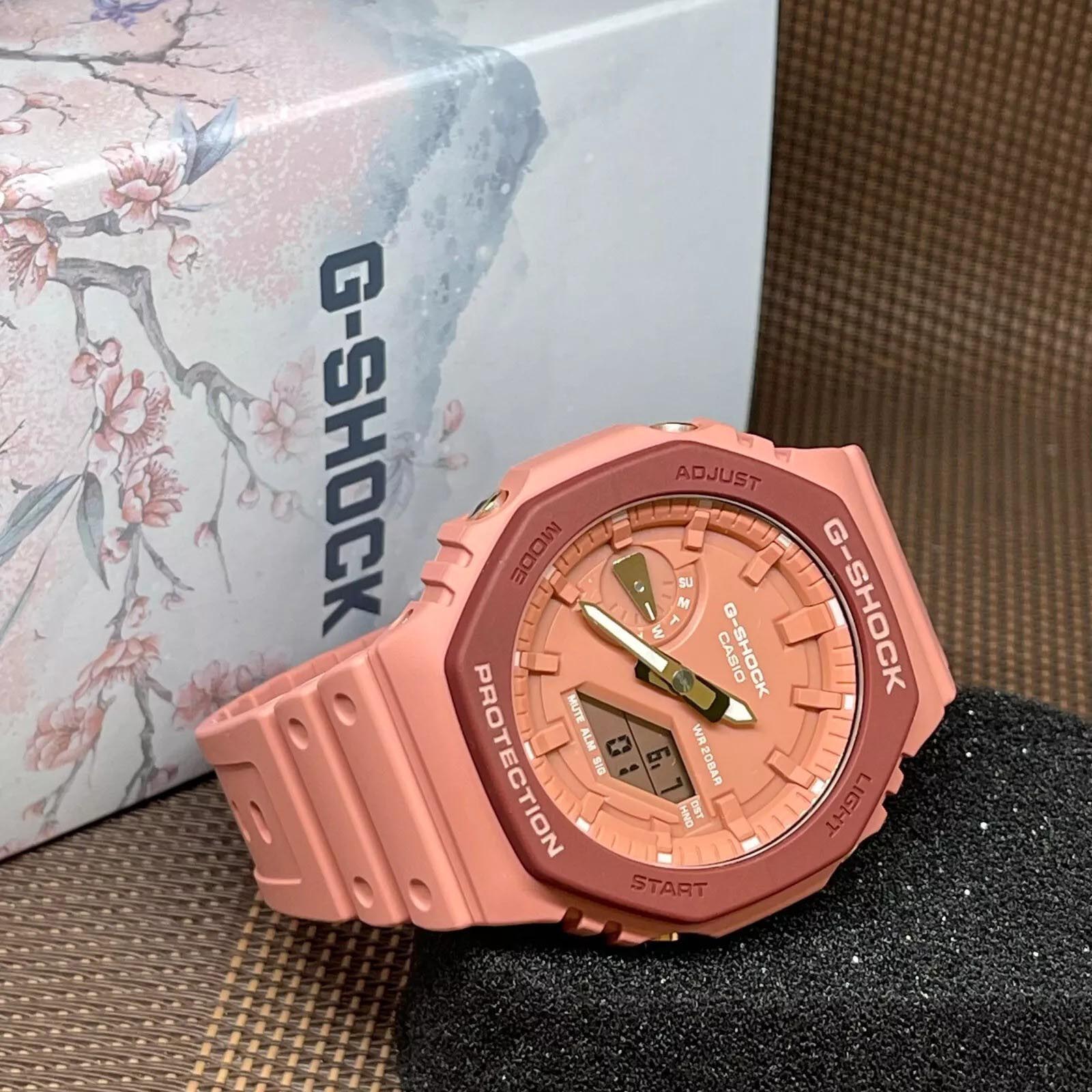 Casio G-Shock GA-2110SL-4A4 CasiOak Analog Digital Watch Pink Togenkyo Series ozDigitalWatch.com.au