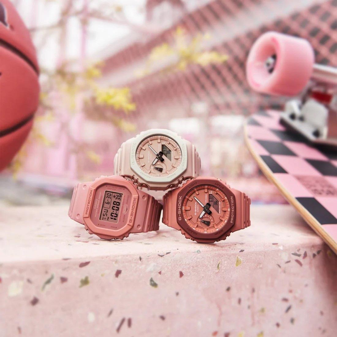 Casio G-Shock GA-2110SL-4A4 CasiOak Analog Digital Watch Pink Togenkyo Series ozDigitalWatch.com.au