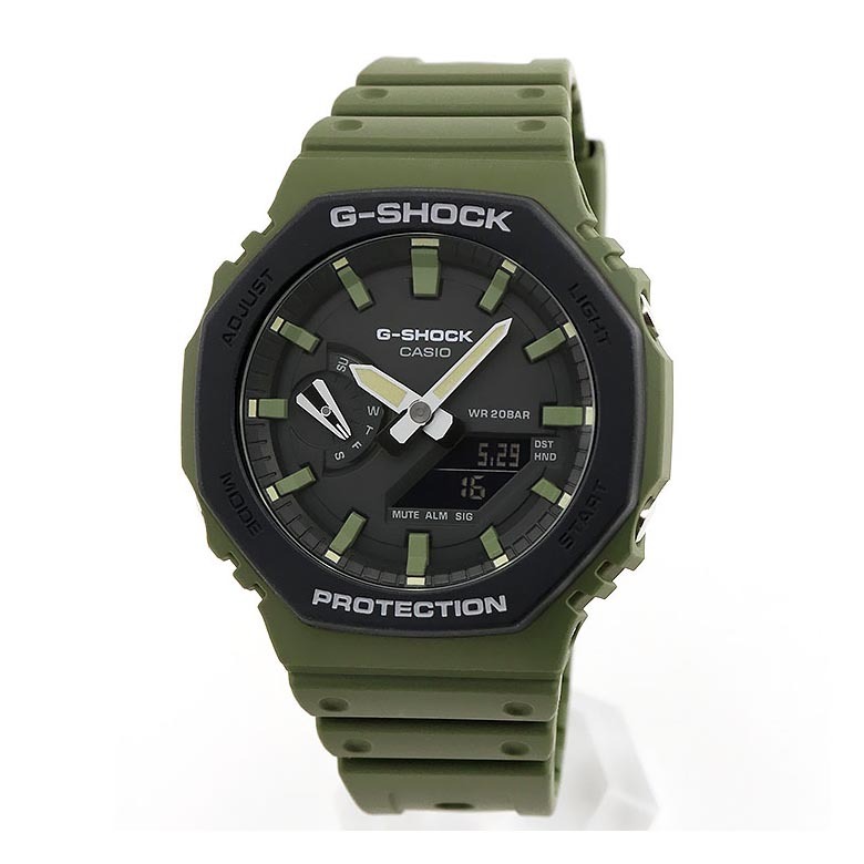 Casio G-Shock GA-2110SU-3A CasiOak Analog Digital Men Watch Green Black ozdigitalwatch.com.au