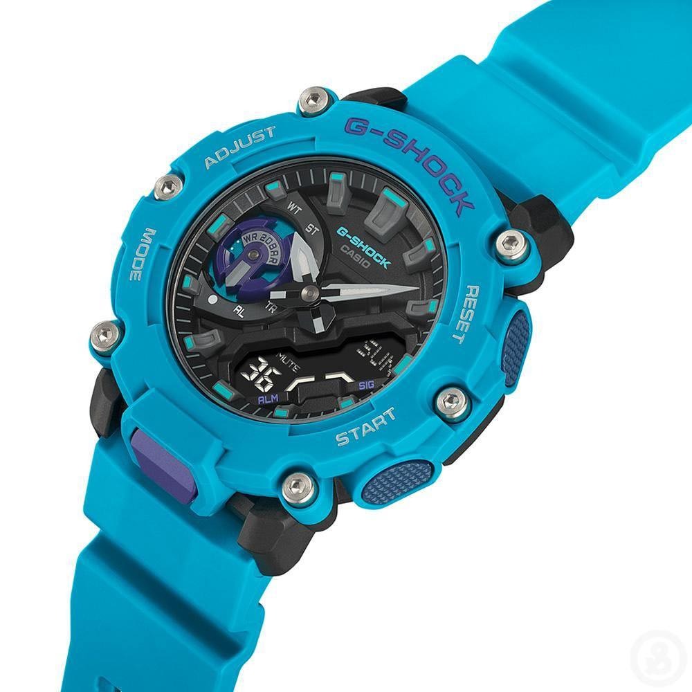 Casio G-Shock GA-2200-2A Analog Digital Men Watch Turquoise ozdigitalwatch.com.au