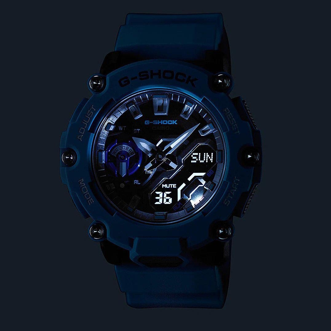 Casio G-Shock GA-2200-2A Analog Digital Men Watch Turquoise ozdigitalwatch.com.au