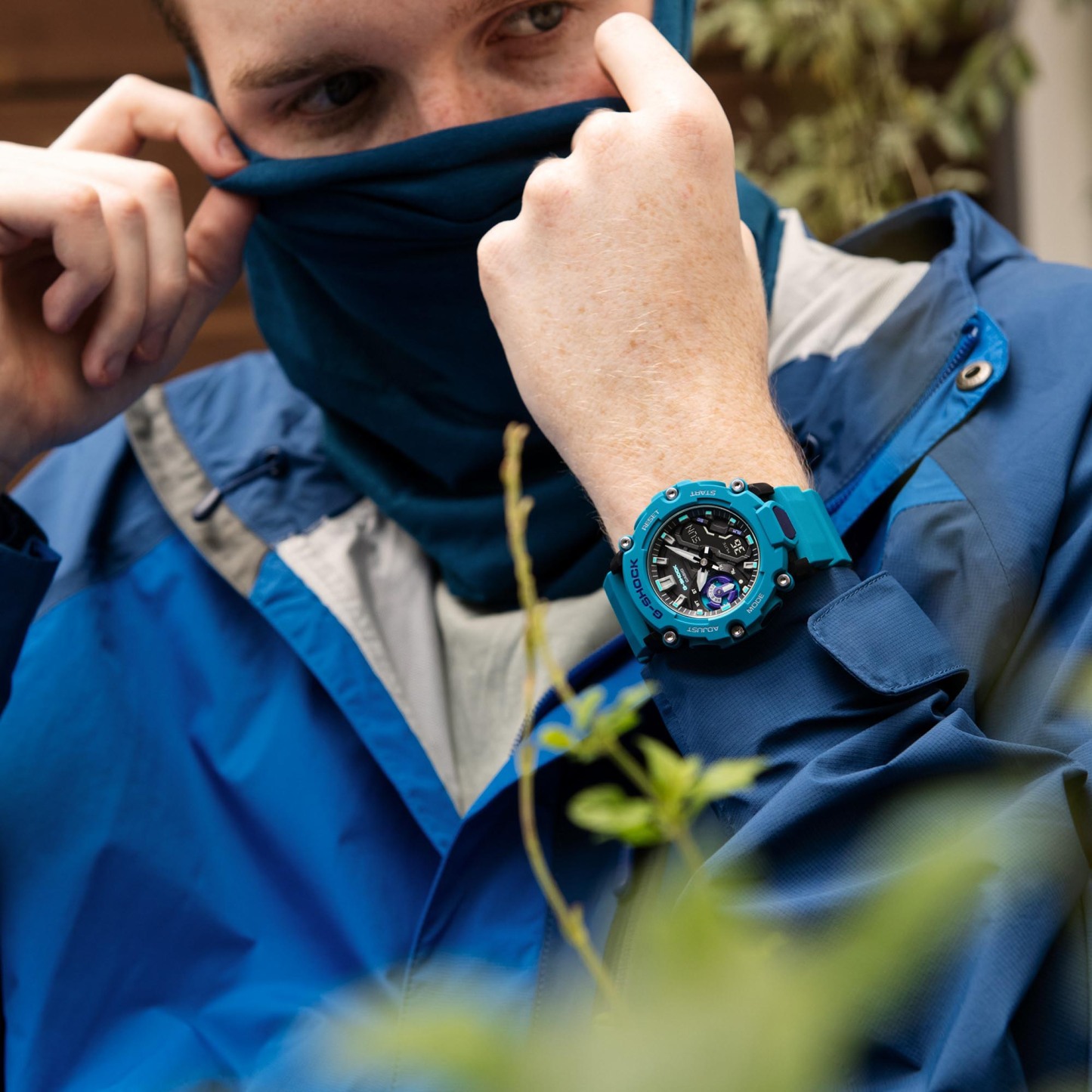 Casio G-Shock GA-2200-2A Analog Digital Men Watch Turquoise ozdigitalwatch.com.au