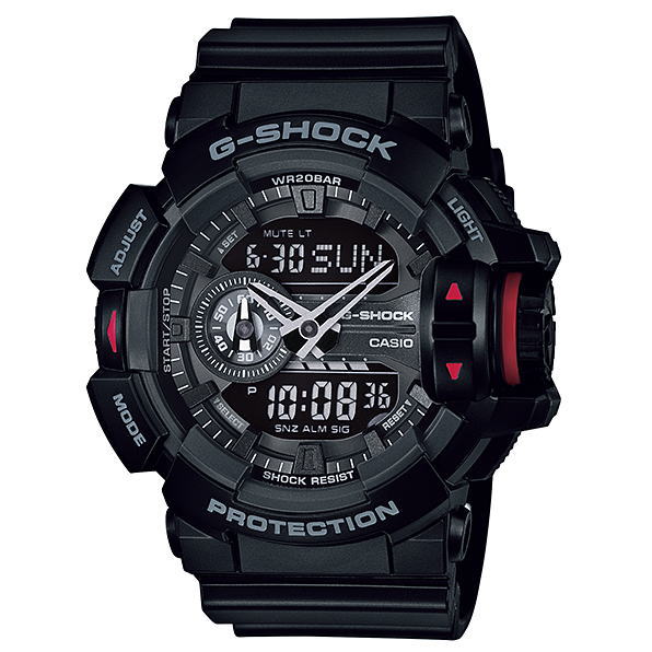 Casio G-Shock GA-400-1B Analog Digital Men Watch Black ozdigitalwatch.com.au