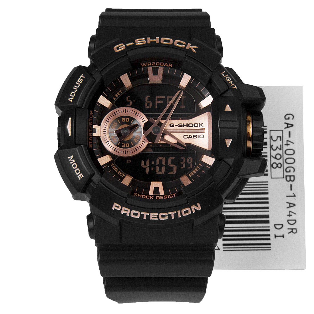 Casio G-Shock GA-400GB-1A4 Analog Digital Men Watch (Black x Rose Gold) GA400GB-1A4