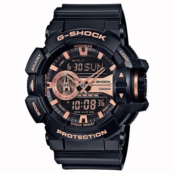 Casio G-Shock GA-400GB-1A4 Analog Digital Men's Watch (Black & Rose Gold) GA400GB-1A4