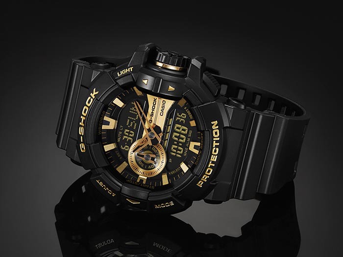 Casio G-Shock GA-400GB-1A9 Analog Digital Men's Watch Black Gold ozdigitalwatch.com.au