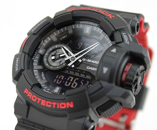Casio G-Shock GA-400HR-1A Analog Digital Men Watch Black Red ozdigitalwatch.com.au