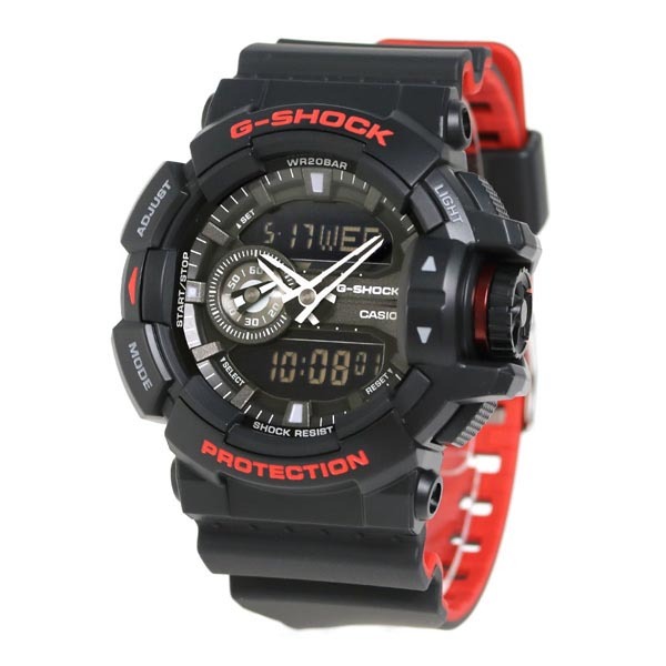 Casio G-Shock GA-400HR-1A Analog Digital Men Watch Black Red ozdigitalwatch.com.au