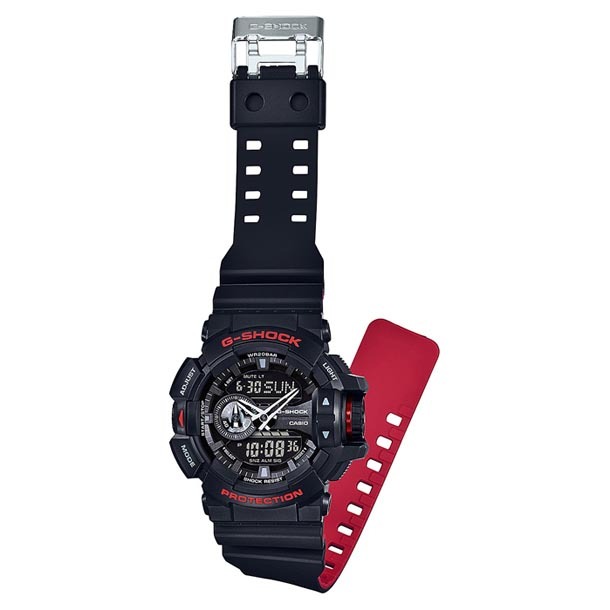 Casio G-Shock GA-400HR-1A Analog Digital Men Watch Black Red ozdigitalwatch.com.au