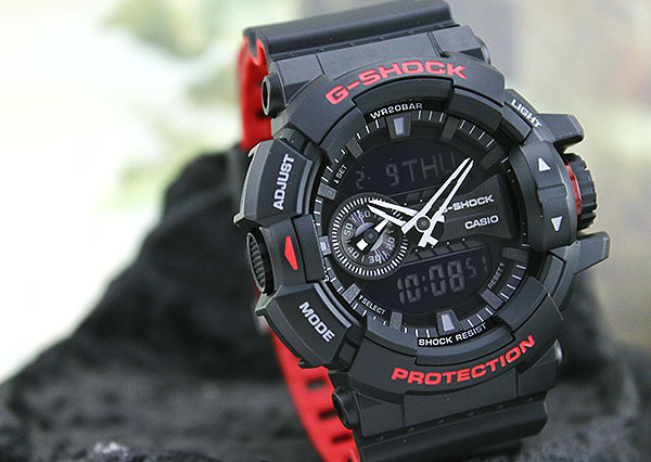 Casio G-Shock GA-400HR-1A Analog Digital Men Watch Black Red ozdigitalwatch.com.au