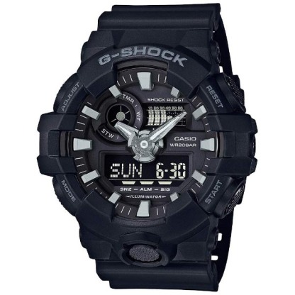 Casio G-Shock GA-700-1B Analog Digital Men Sport Watch - Black