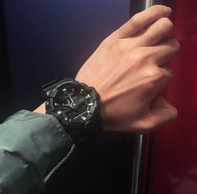 Casio G-Shock GA-700-1B Analog Digital Men Sport Watch Black ozdigitalwatch.com.au