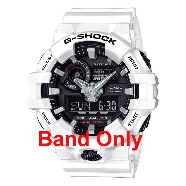 Casio G-Shock GA-700-7A Genuine Replacement Band White Part No: 10540141 ozdigitalwatch.com.au