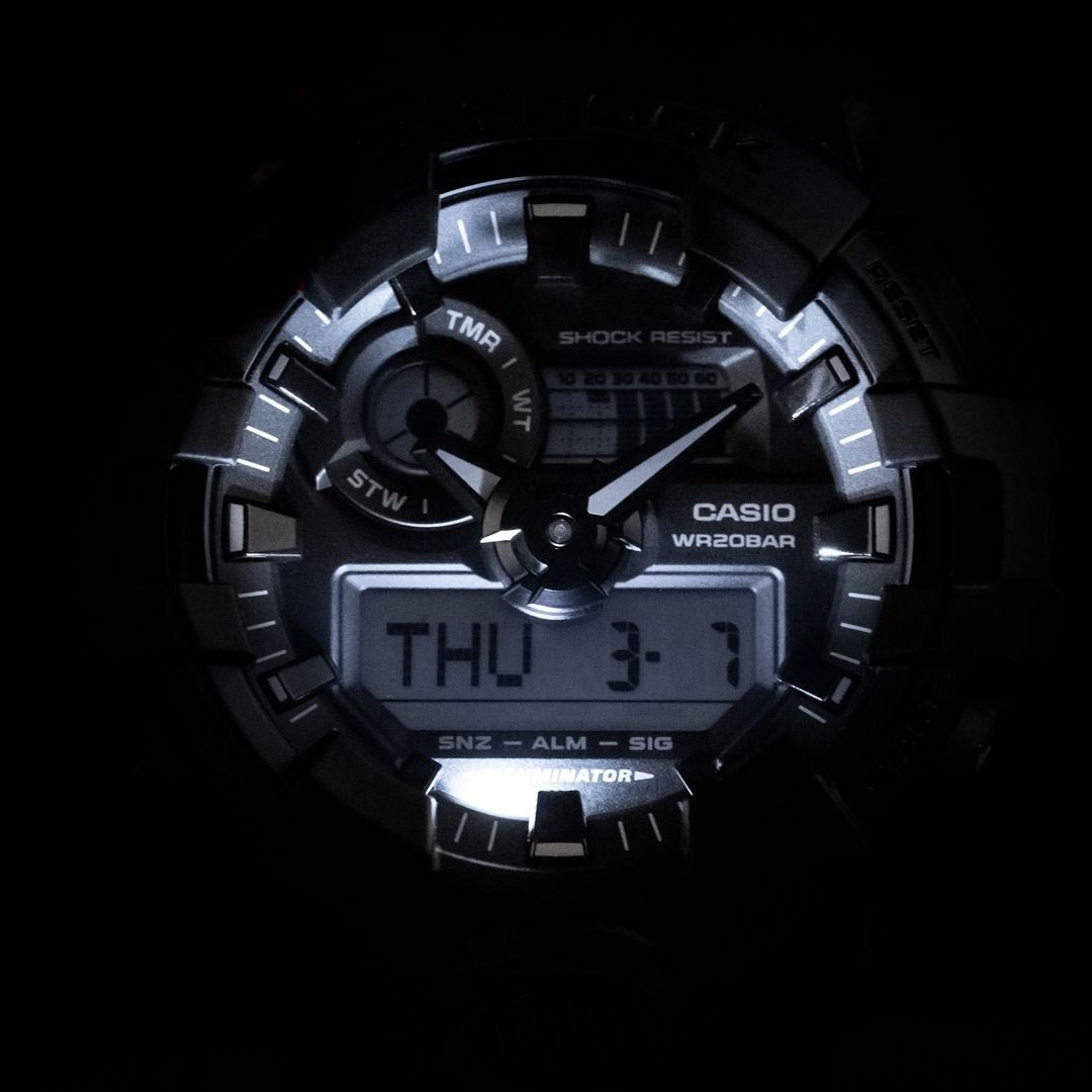Casio G-Shock GA-700BCE-1A Analog Digital Men Watch Black Cordura Cloth Band ozDigitalWatch.com.au