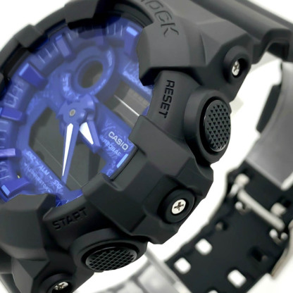 Casio G-Shock GA-700BP-1A Analog Digital paisley patterned Watch Blue Black ozdigitalwatch.com.au