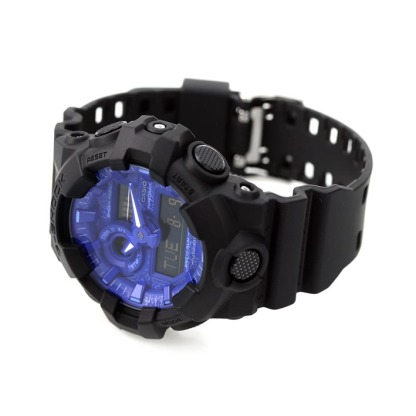 Casio G-Shock GA-700BP-1A Analog Digital paisley patterned Watch Blue Black ozdigitalwatch.com.au
