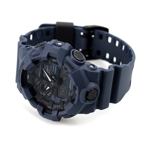 Casio G-Shock GA-700CA-2A Analog Digital Men Watch Navy Blue Camouflage ozdigitalwatch.com.au