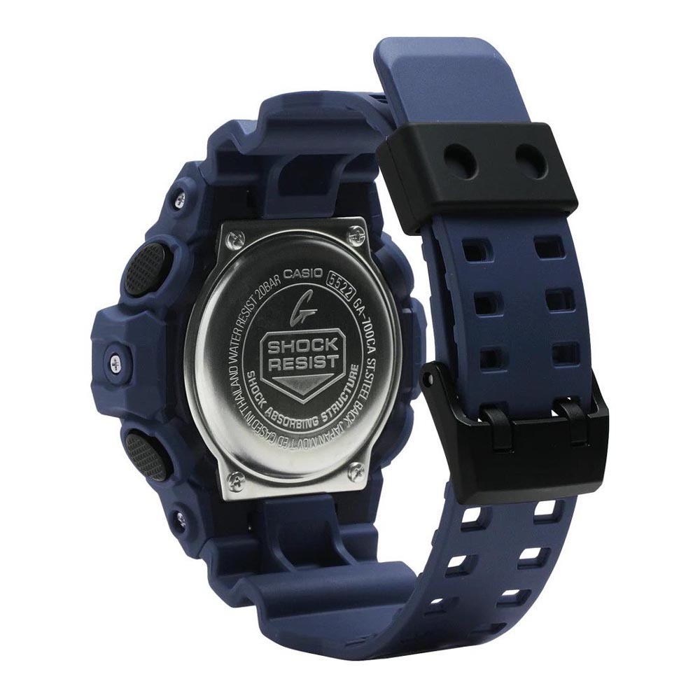 Casio G-Shock GA-700CA-2A Analog Digital Men Watch Navy Blue Camouflage ozdigitalwatch.com.au