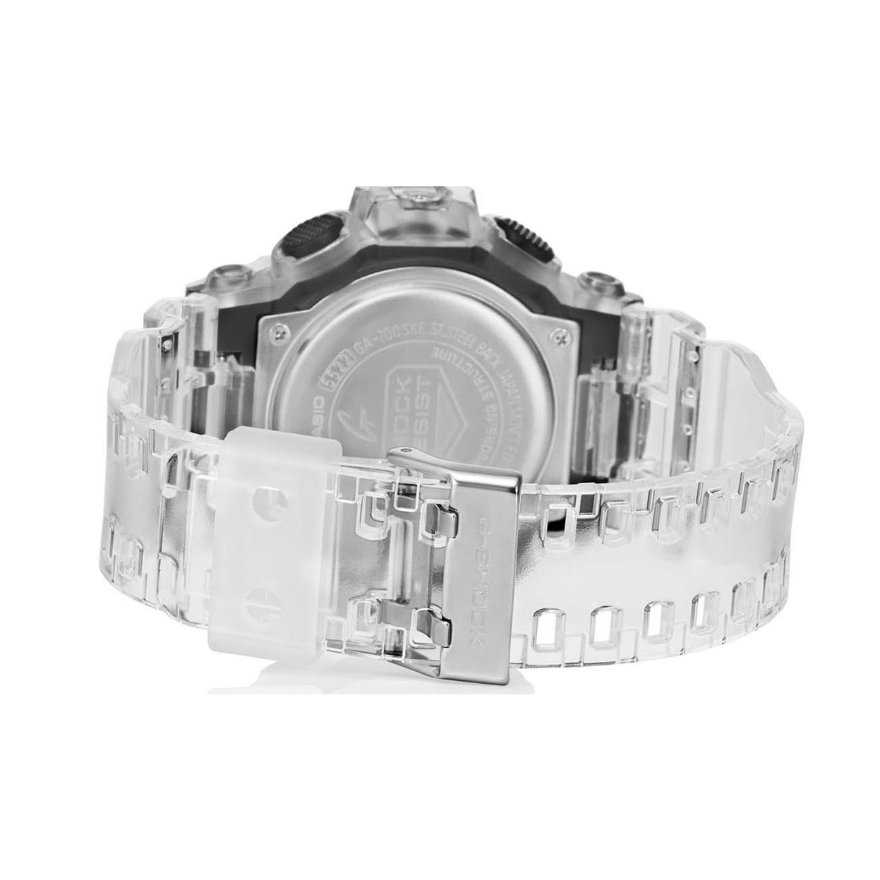 Casio G-Shock GA-700SKE-7A Analog Digital Men Watch Clear Transparent Black ozdigitalwatch.com.au