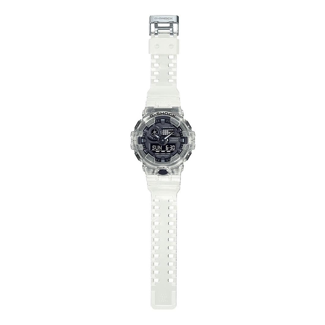 Casio G-Shock GA-700SKE-7A Analog Digital Men Watch Clear Transparent Black ozdigitalwatch.com.au