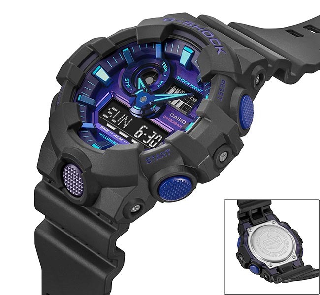 Casio G-Shock GA-700VB-1A Analog Digital Men's Watch (Virtual Blue) GA700VB-1A