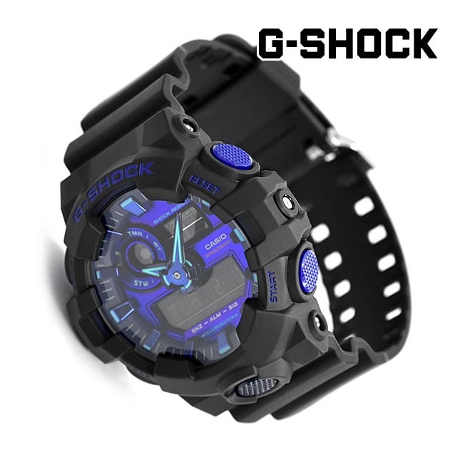 Casio G-Shock GA-700VB-1A Analog Digital Men's Watch (Virtual Blue) GA700VB-1A