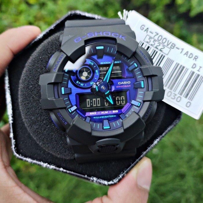 Casio G-Shock GA-700VB-1A Analog Digital Men's Watch (Virtual Blue) GA700VB-1A