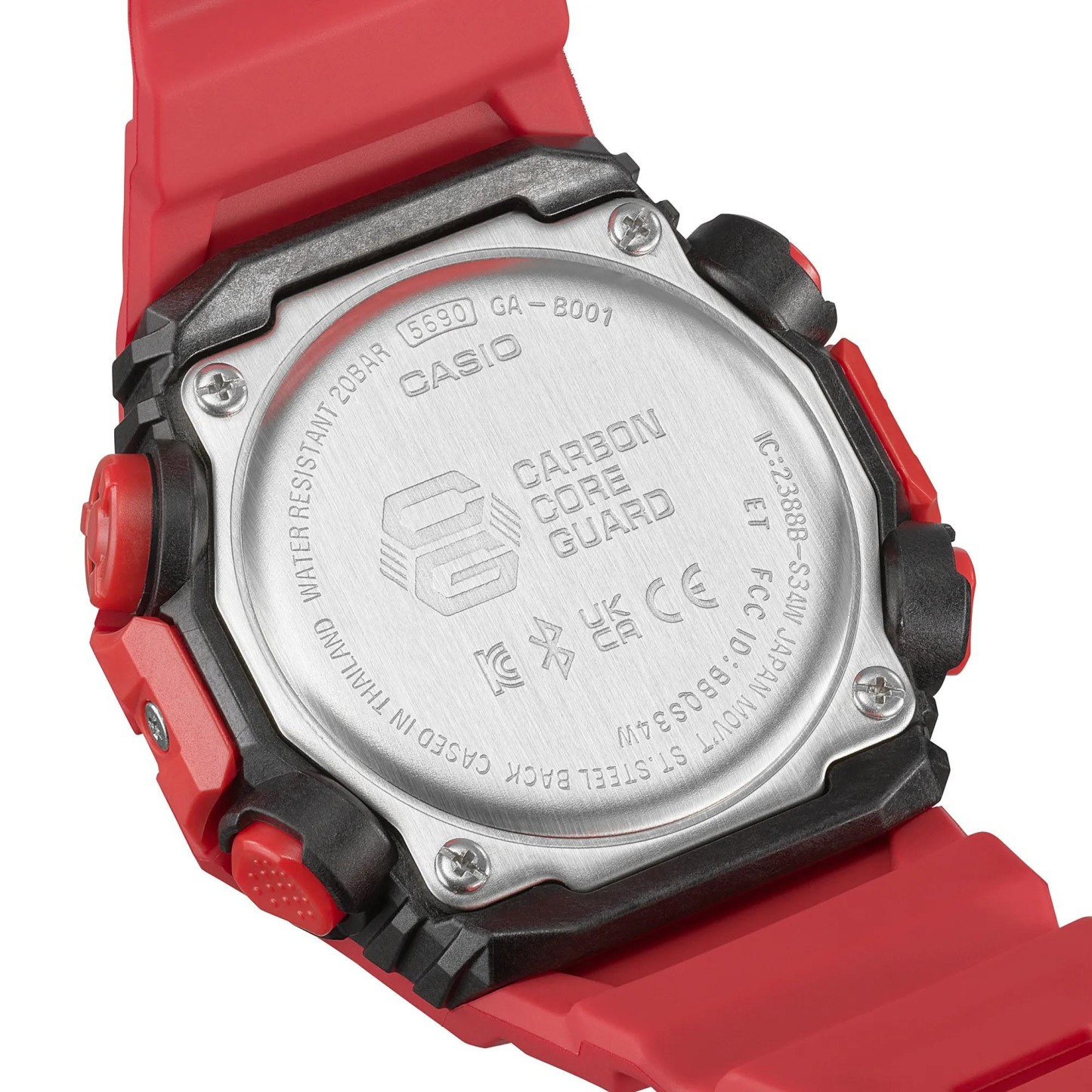 Casio G-Shock GA-B001-4A Smartphone Link Analog-Digital Men's Watch (Red & Black) GAB001-4A