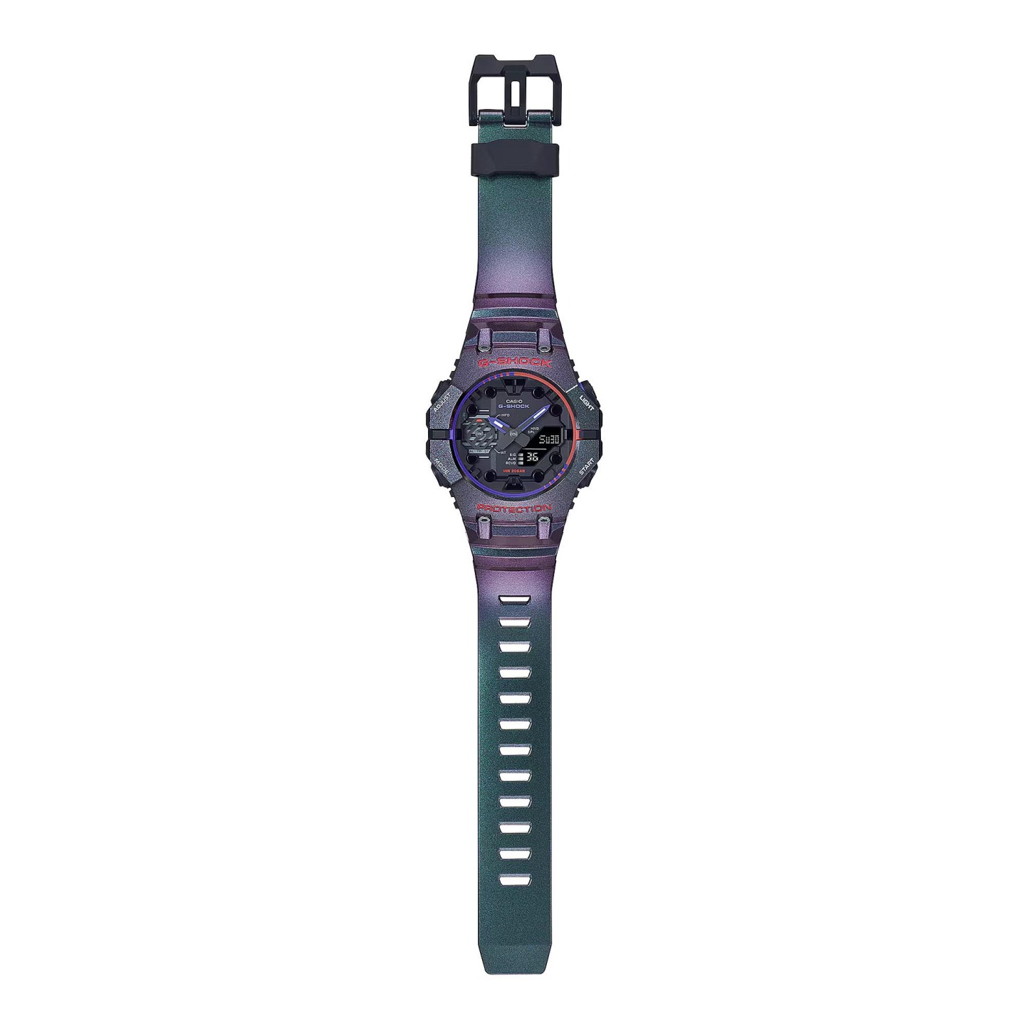 Casio G-Shock GA-B001AH-6A Smartphone Link Analog-Digital Men Watch (Purple x Green) GAB001AH-6A