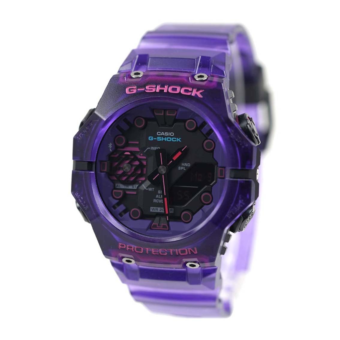 Casio G-Shock GA-B001CBRS-6A Bluetooth Smartphone Link Watch Purple OzDigitalWatch.com.au