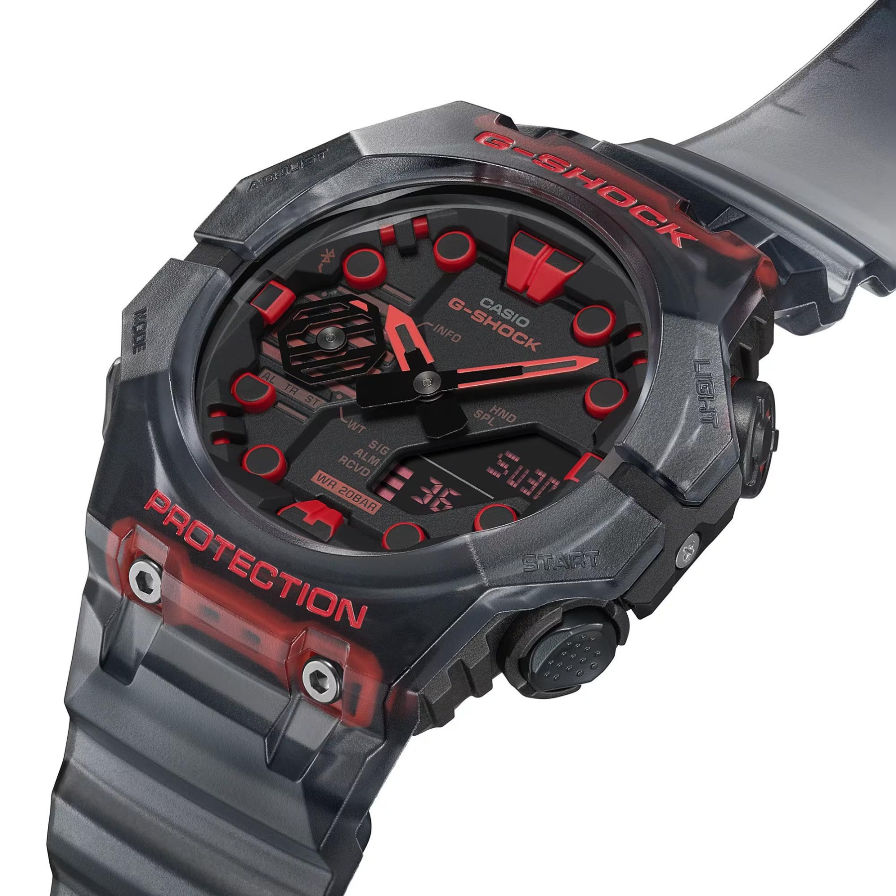 Casio G-Shock GA-B001G-1A Bluetooth Smartphone Link Watch Black Red ozdigitalwatch.com.au