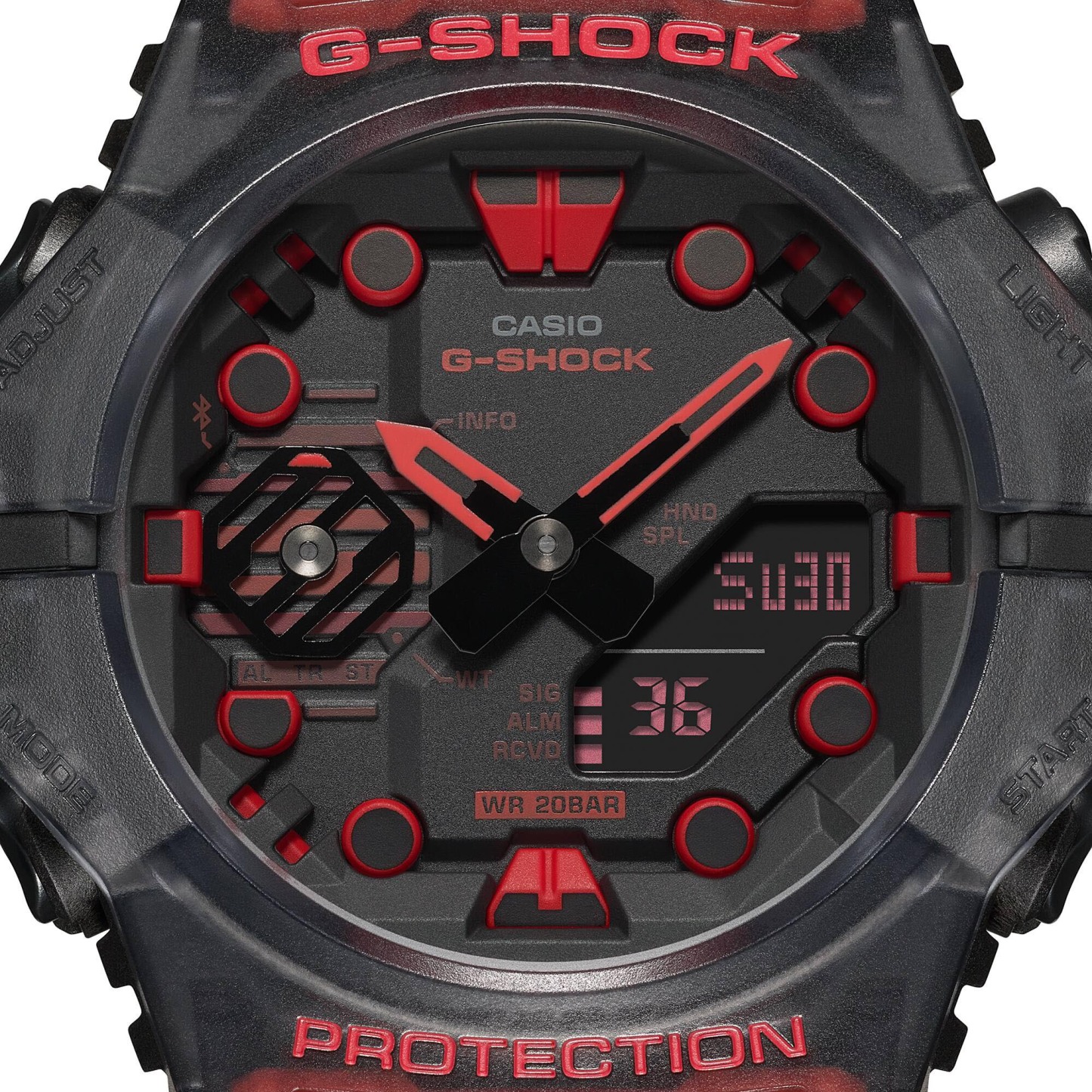 Casio G-Shock GA-B001G-1A Bluetooth Smartphone Link Watch Black Red ozdigitalwatch.com.au