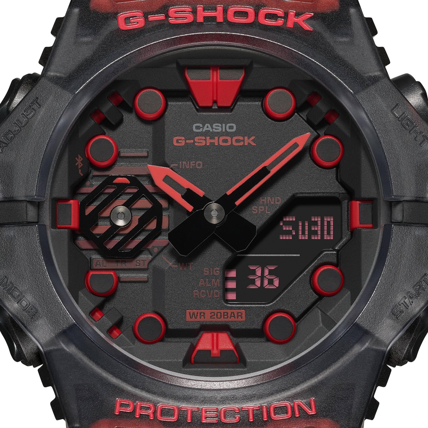 Casio G-Shock GA-B001G-1A Bluetooth Smartphone Link Watch Black Red ozdigitalwatch.com.au