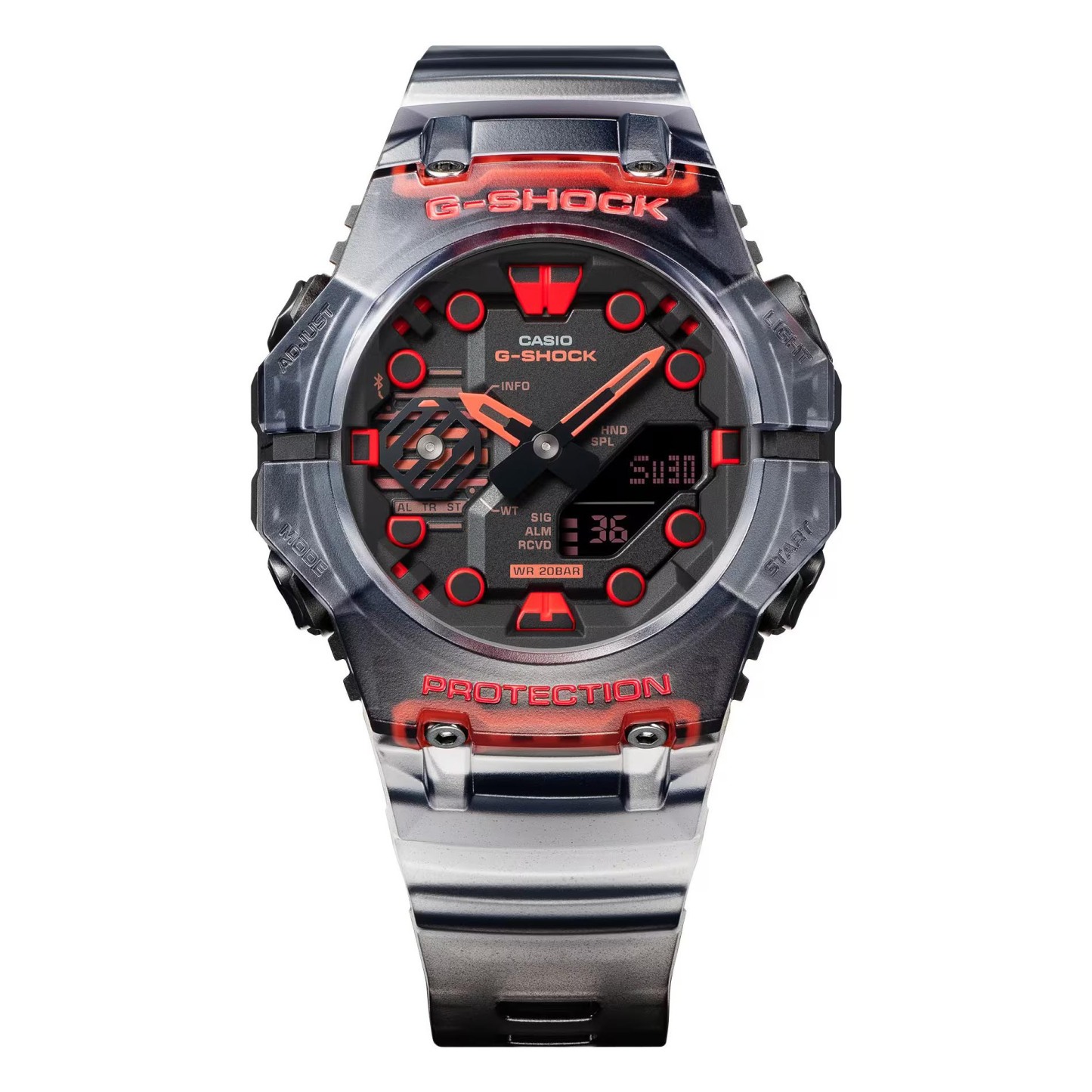 Casio G-Shock GA-B001G-1A Bluetooth Smartphone Link Watch Black Red ozdigitalwatch.com.au