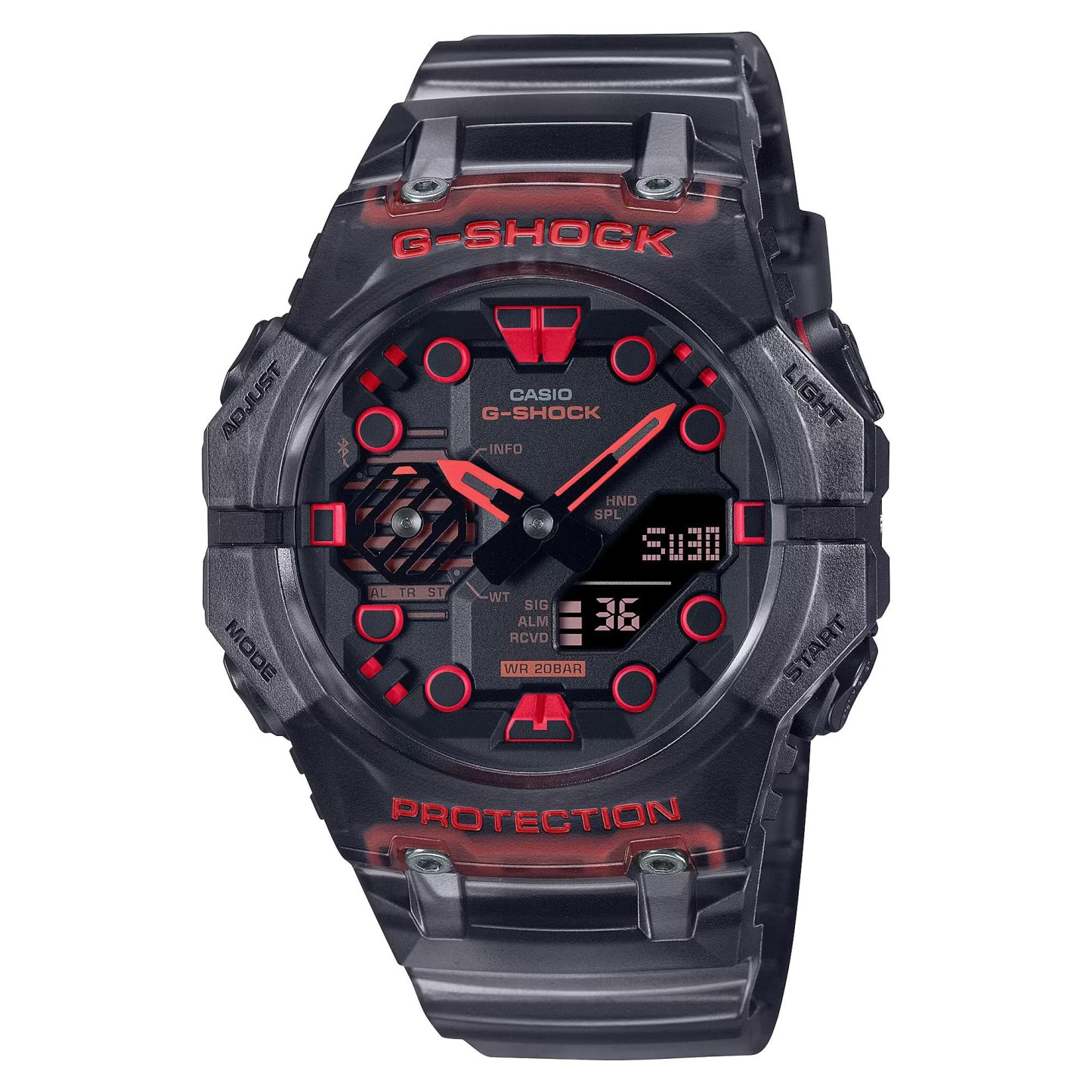 Casio G-Shock GA-B001G-1A Smartphone Link Analog-Digital Men's Watch (Black & Red) GAB001G-1A