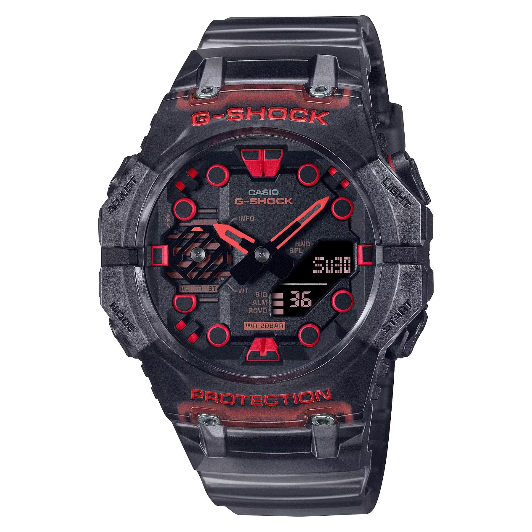 Casio G-Shock GA-B001G-1A Smartphone Link Analog-Digital Men's Watch (Black & Red) GAB001G-1A