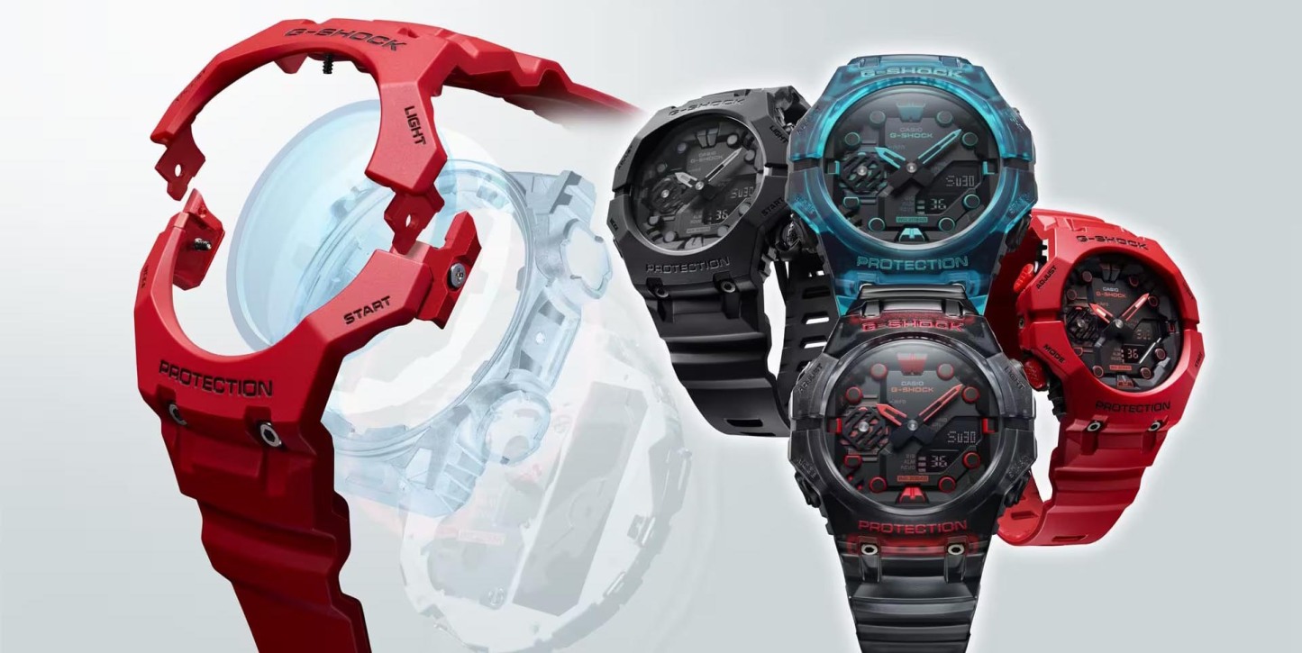 Casio G-Shock GA-B001G-1A Bluetooth Smartphone Link Watch Black Red ozdigitalwatch.com.au