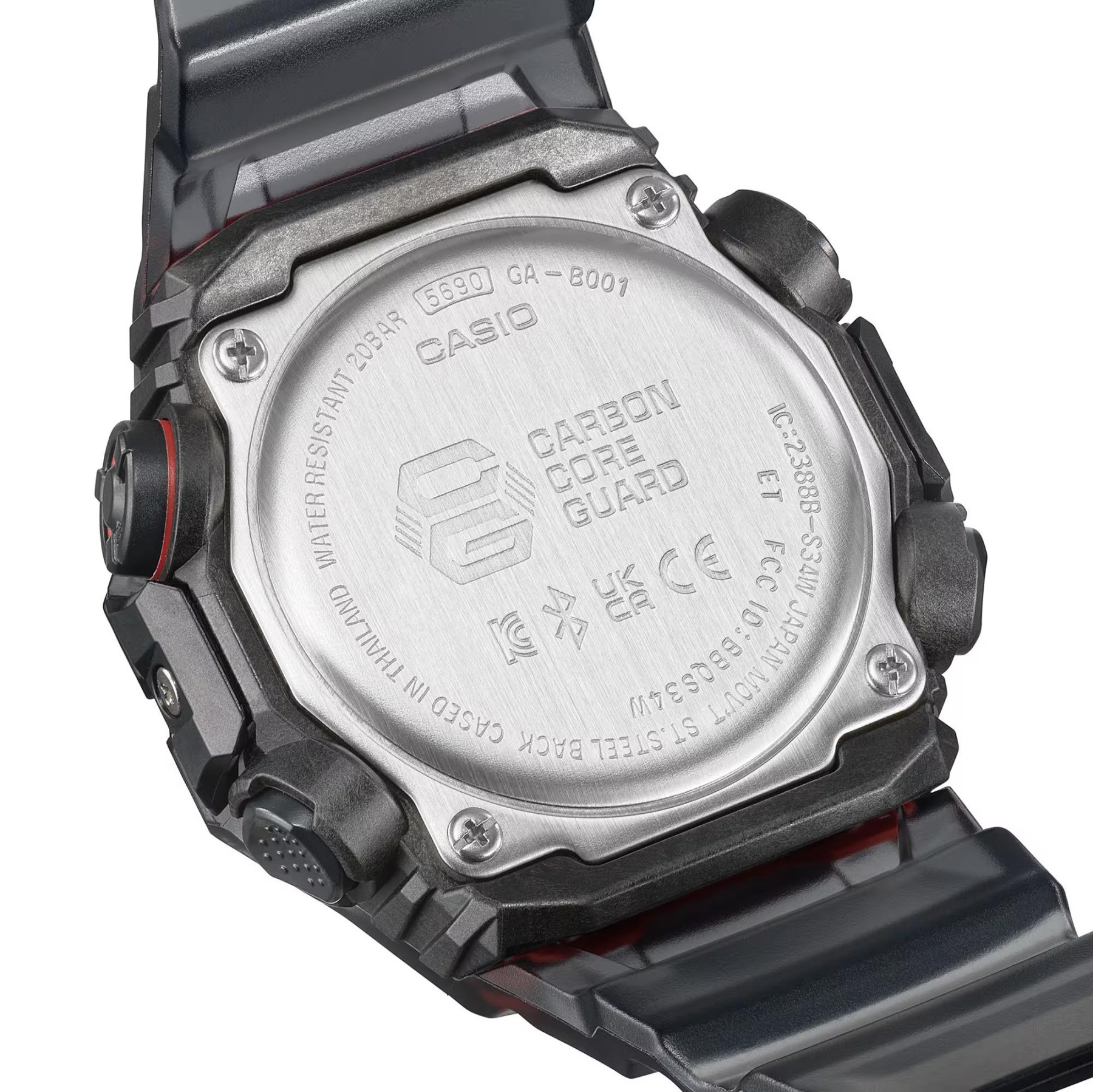 Casio G-Shock GA-B001G-1A Bluetooth Smartphone Link Watch Black Red ozdigitalwatch.com.au