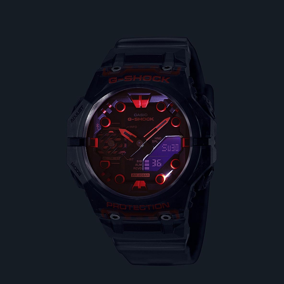 Casio G-Shock GA-B001G-1A Bluetooth Smartphone Link Watch Black Red ozdigitalwatch.com.au