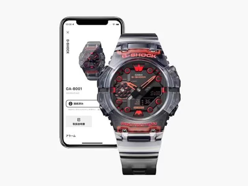 Casio G-Shock GA-B001G-1A Bluetooth Smartphone Link Watch Black Red ozdigitalwatch.com.au