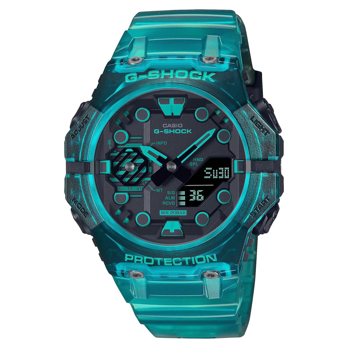 Casio G-Shock GA-B001G-2A Smartphone Link Analog-Digital Men's Watch (Blue x Black) GAB001G-2A