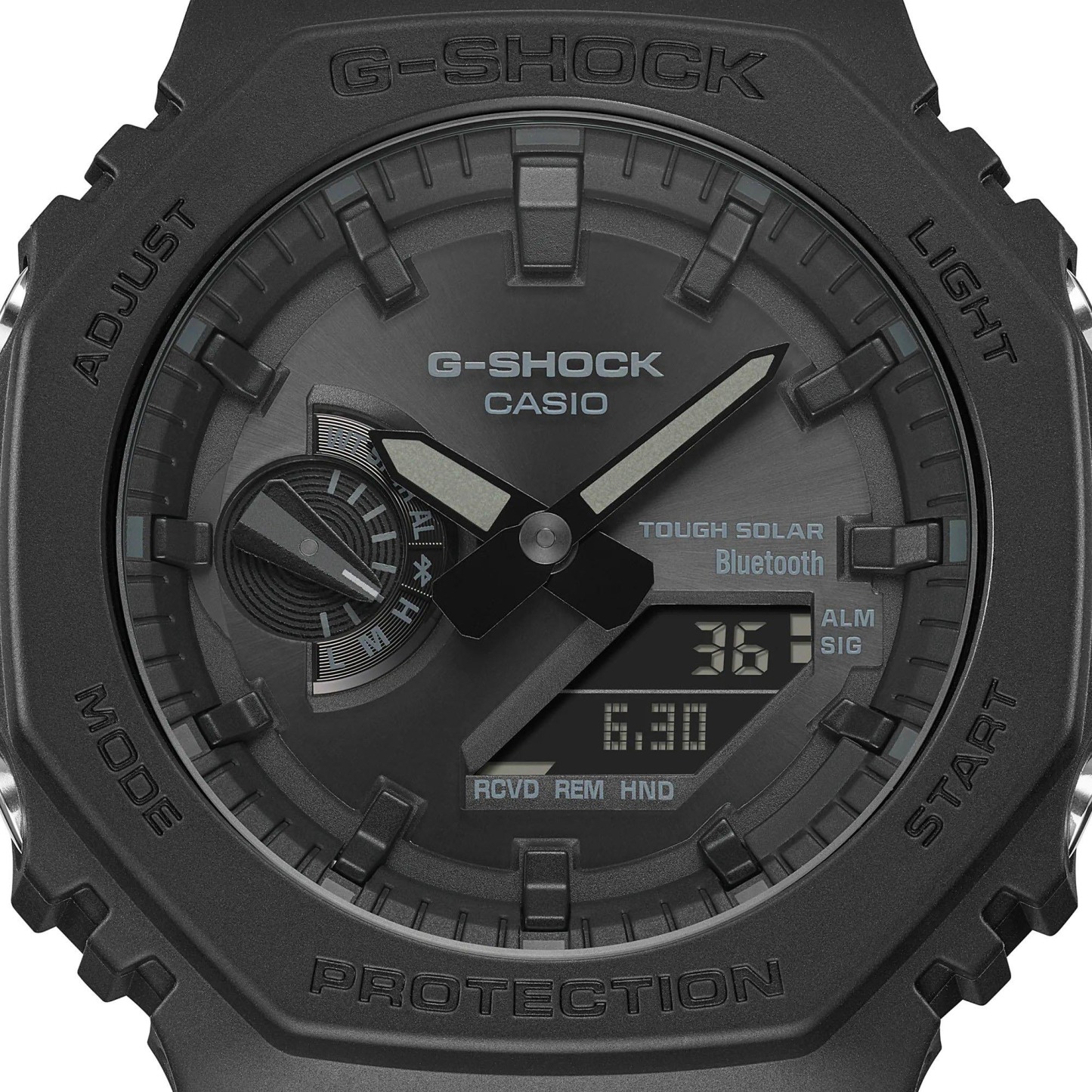 Casio G-Shock GA-B2100-1A1 CasiOak Solar Bluetooth Analog Digital Men's Watch (Black x Black) GAB2100-1A1