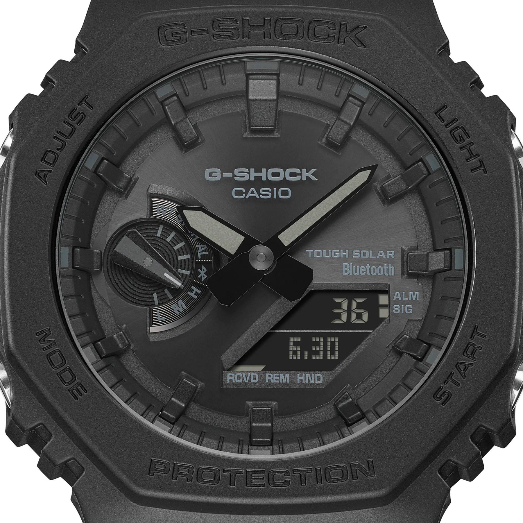 Casio G-Shock GA-B2100-1A1 CasiOak Solar Bluetooth Analog Digital Men's Watch (Black x Black) GAB2100-1A1