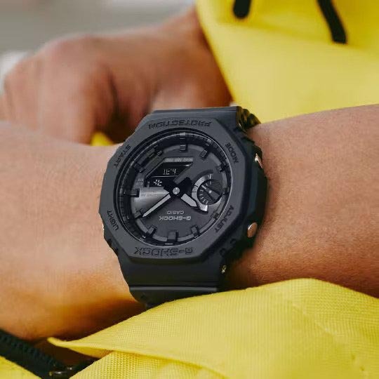 Casio G-Shock GA-B2100-1A1 CasiOak Solar Bluetooth Analog Digital Men's Watch (Black x Black) GAB2100-1A1