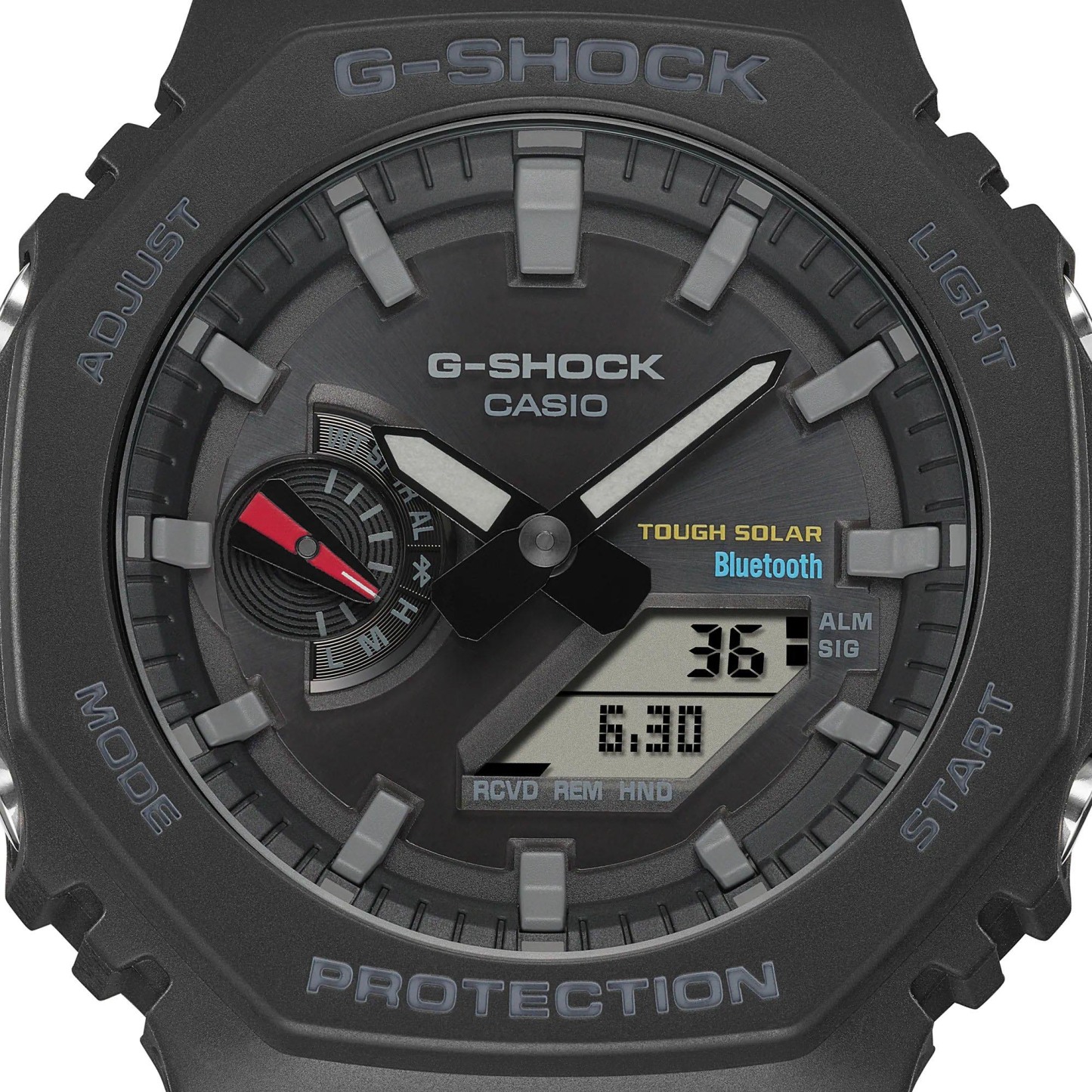 Casio G-Shock GA-B2100-1A CasiOak Solar Bluetooth Analog Digital Watch Black ozdigitalwatch.com.au