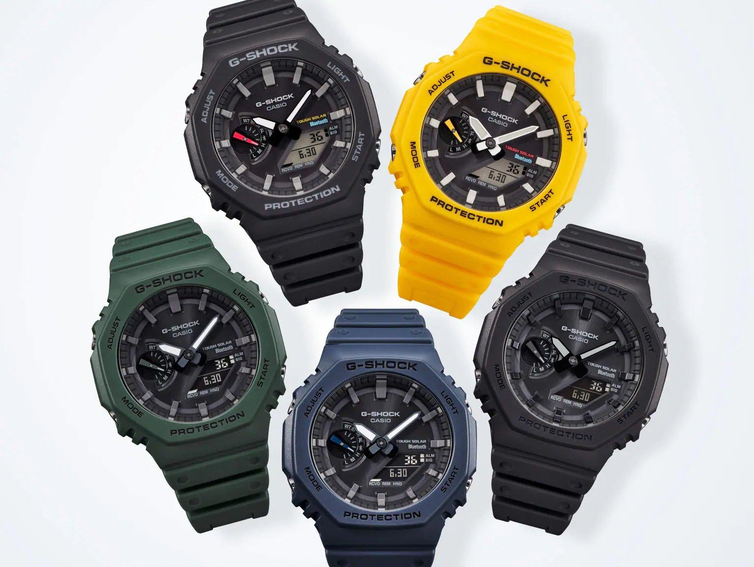 Casio G-Shock GA-B2100-1A CasiOak Solar Bluetooth Analog Digital Men Watch (Black) GAB2100-1A