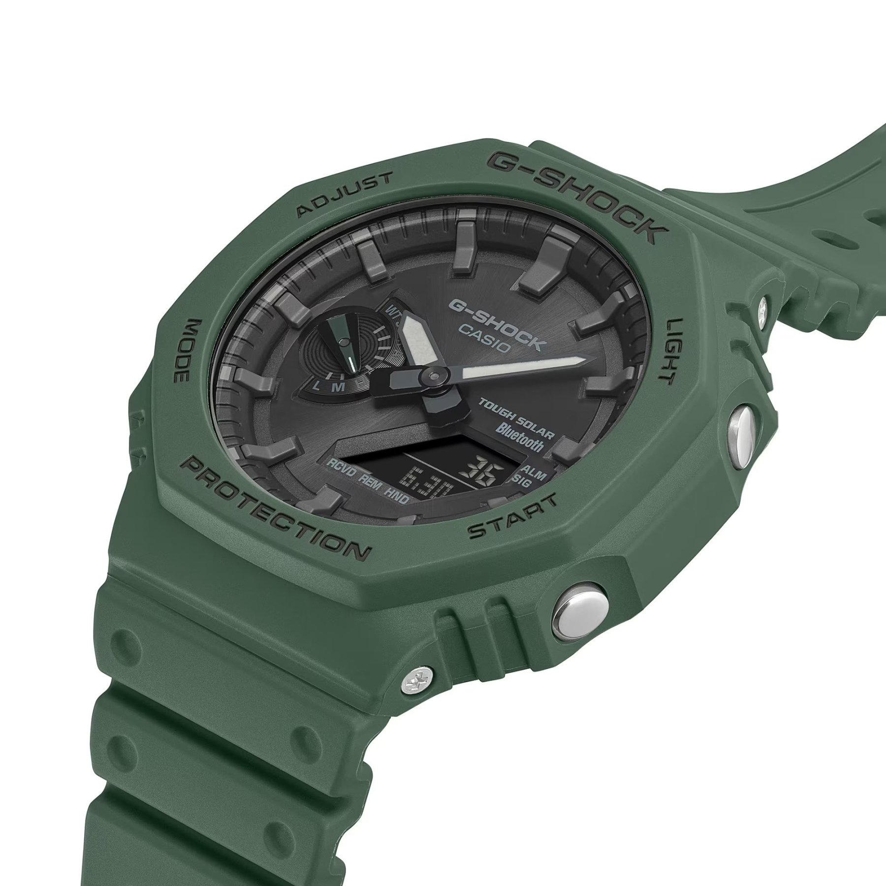 Casio G-Shock GA-B2100-3A CasiOak Solar Bluetooth Analog Digital Men's Watch (Green) GAB2100-3A