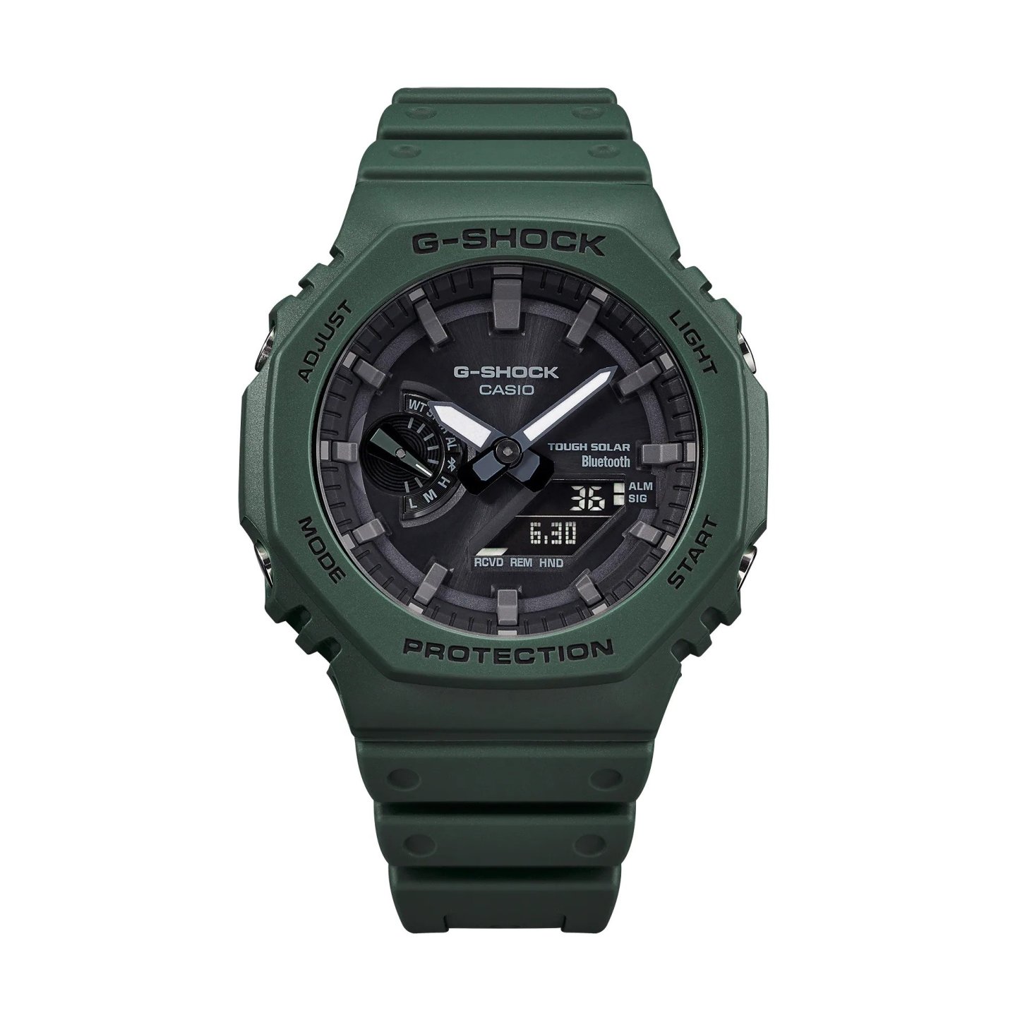 Casio G-Shock GA-B2100-3A CasiOak Solar Bluetooth Analog Digital Men's Watch (Green) GAB2100-3A