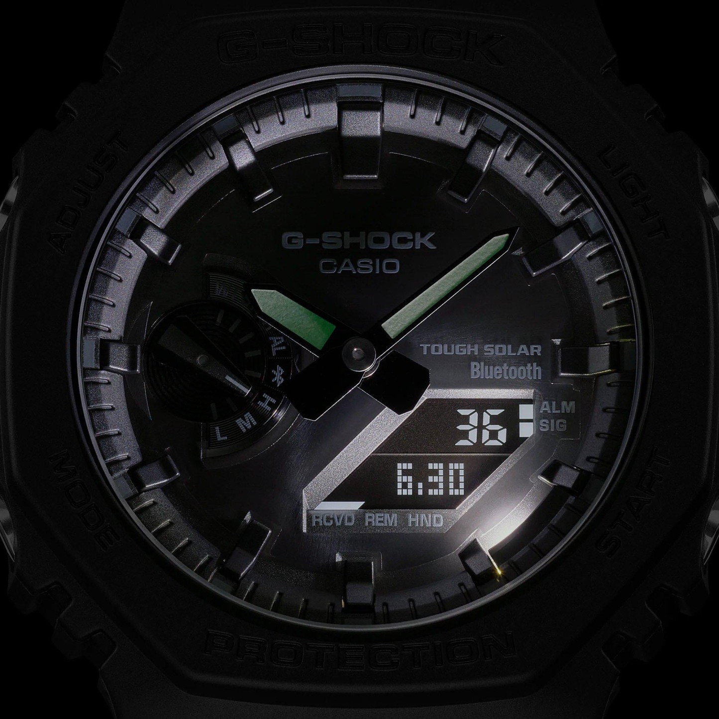 Casio G-Shock GA-B2100-3A CasiOak Solar Bluetooth Analog Digital Men's Watch (Green) GAB2100-3A